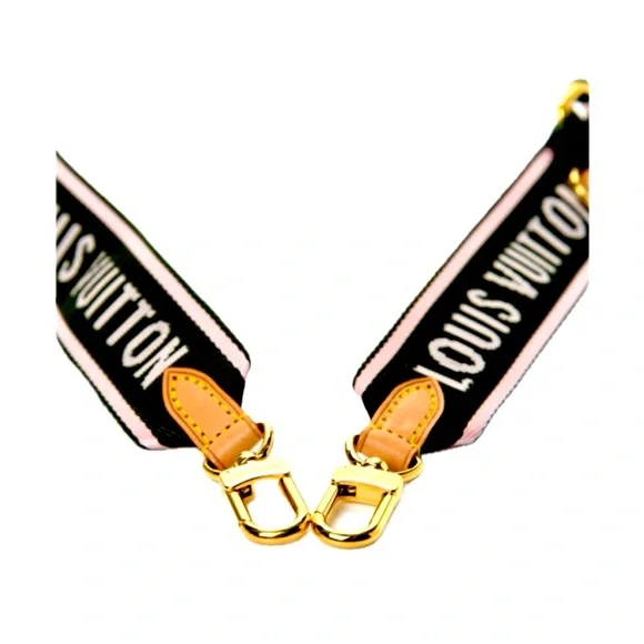 Pre-Loved Louis Vuitton Nylon Bandoulière Strap in Limited Edition Kaki & Rose😍 - Picture 6 of 14